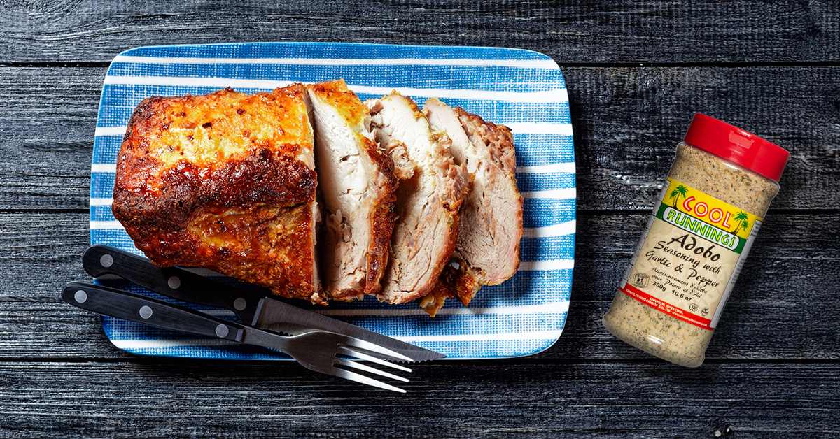 Adobo Rubbed Pork Loin |Cool Runnings Foods