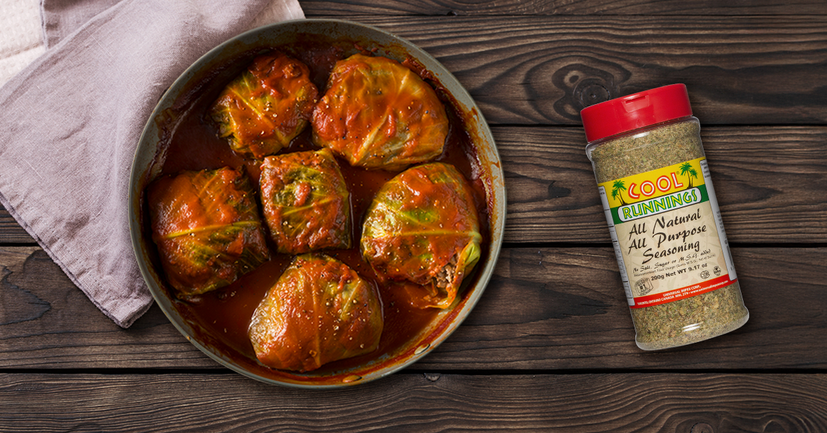 Beef Stuffed Cabbage Rolls |Cool Runnings Foods