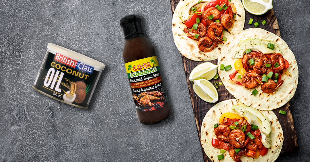 Blackened Cajun Shrimp Tacos Recipe |Cool Runnings Foods