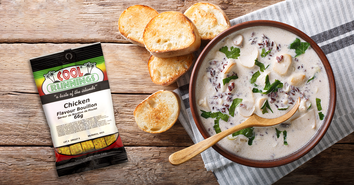 Cream of Turkey and Rice Soup |Cool Runnings Foods