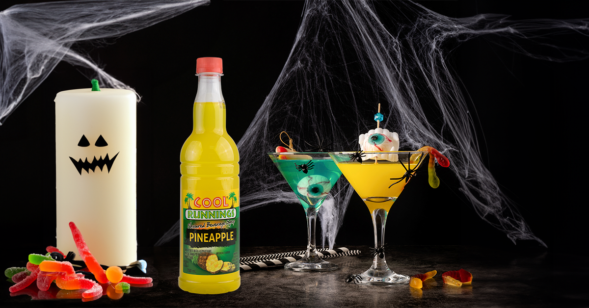 Halloween Pineapple Cocktail |Cool Runnings Foods