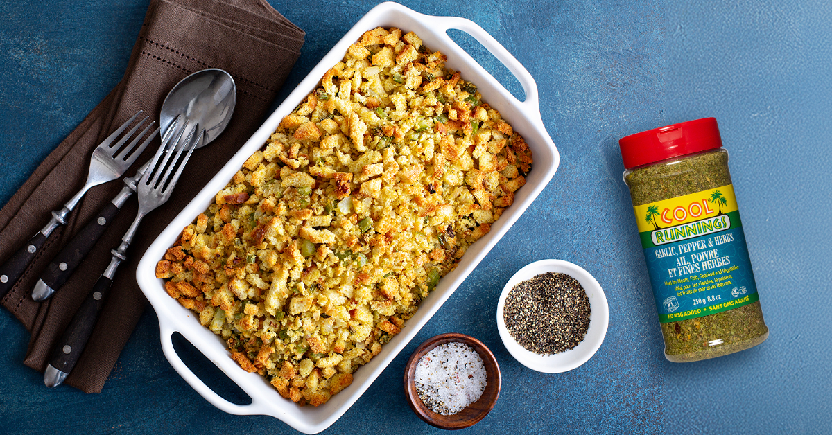 Turkey Bread Stuffing |Cool Runnings Foods