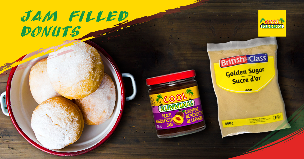 Donuts Filled with Peach Jam Recipe |Cool Runnings Foods