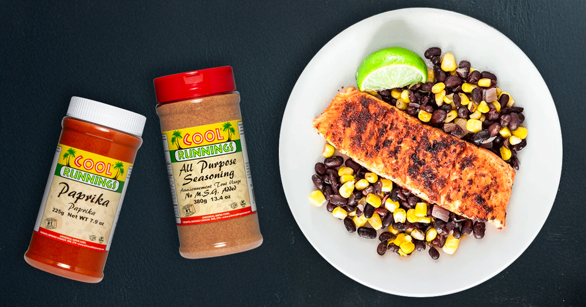 Salmon, Corn and Beans Recipe |Cool Runnings Foods