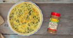Callaloo and Saltfish Quiche