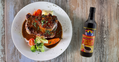Chicken Chop with Black Pepper Sauce