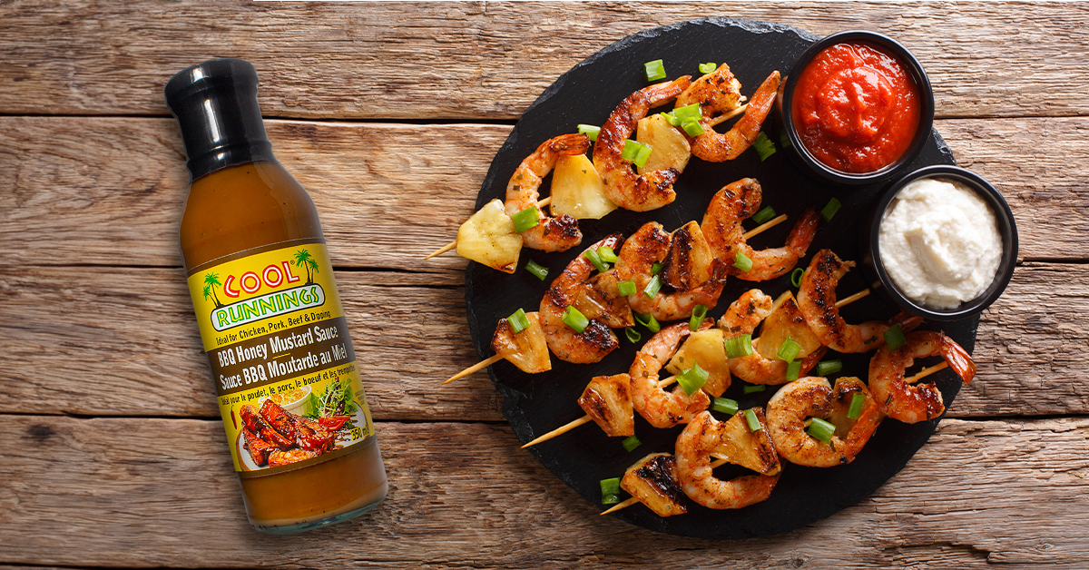 Glazed Shrimp Pineapple Skewers |Cool Runnings Foods