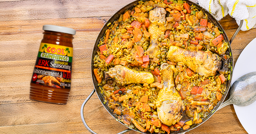 Jerk Chicken Paella