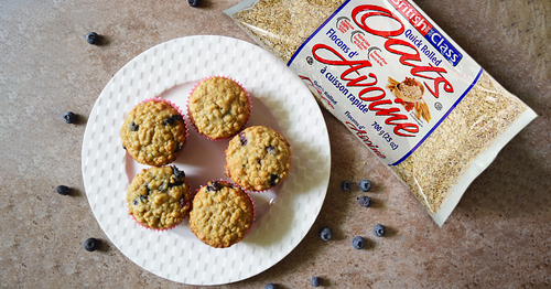 Oatmeal Blueberry Muffins