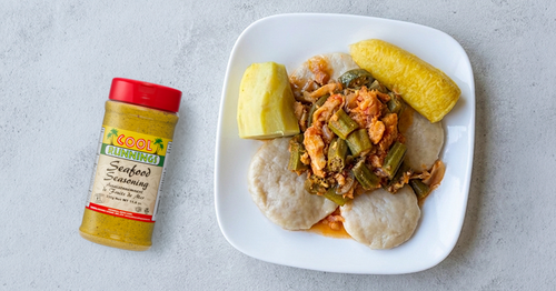 Okra and saltfish