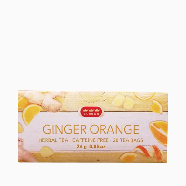 3 Crown Ginger Orange Herbal Tea |Cool Runnings Foods